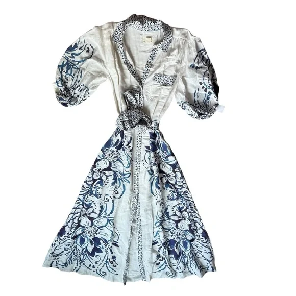 Anthropologie The Mona Linen Shirt Dress By Maeve Anthropologie The Mona Linen Shirt Dress By Maeve